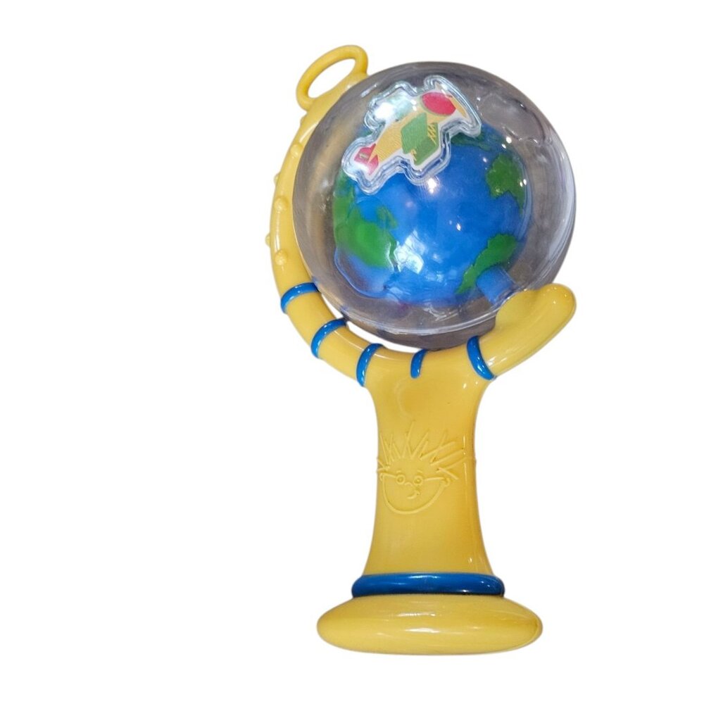 Baby‎ Einstein Earth Rotating Rattle  Spins Rare Hard To Find Flying Airplanes